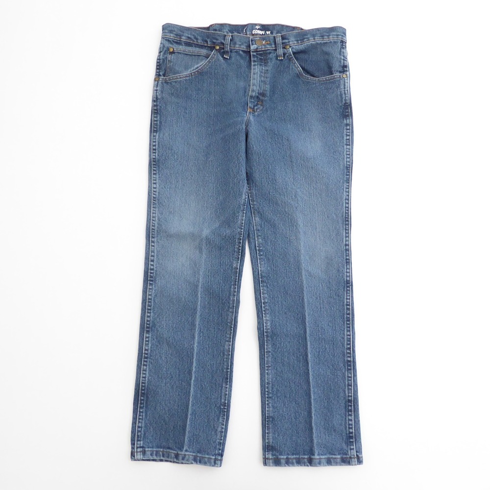 Wrangler Men's Premium Advanced Comfort Cowboy Cut Slim Fit Jeans Blue 34x30